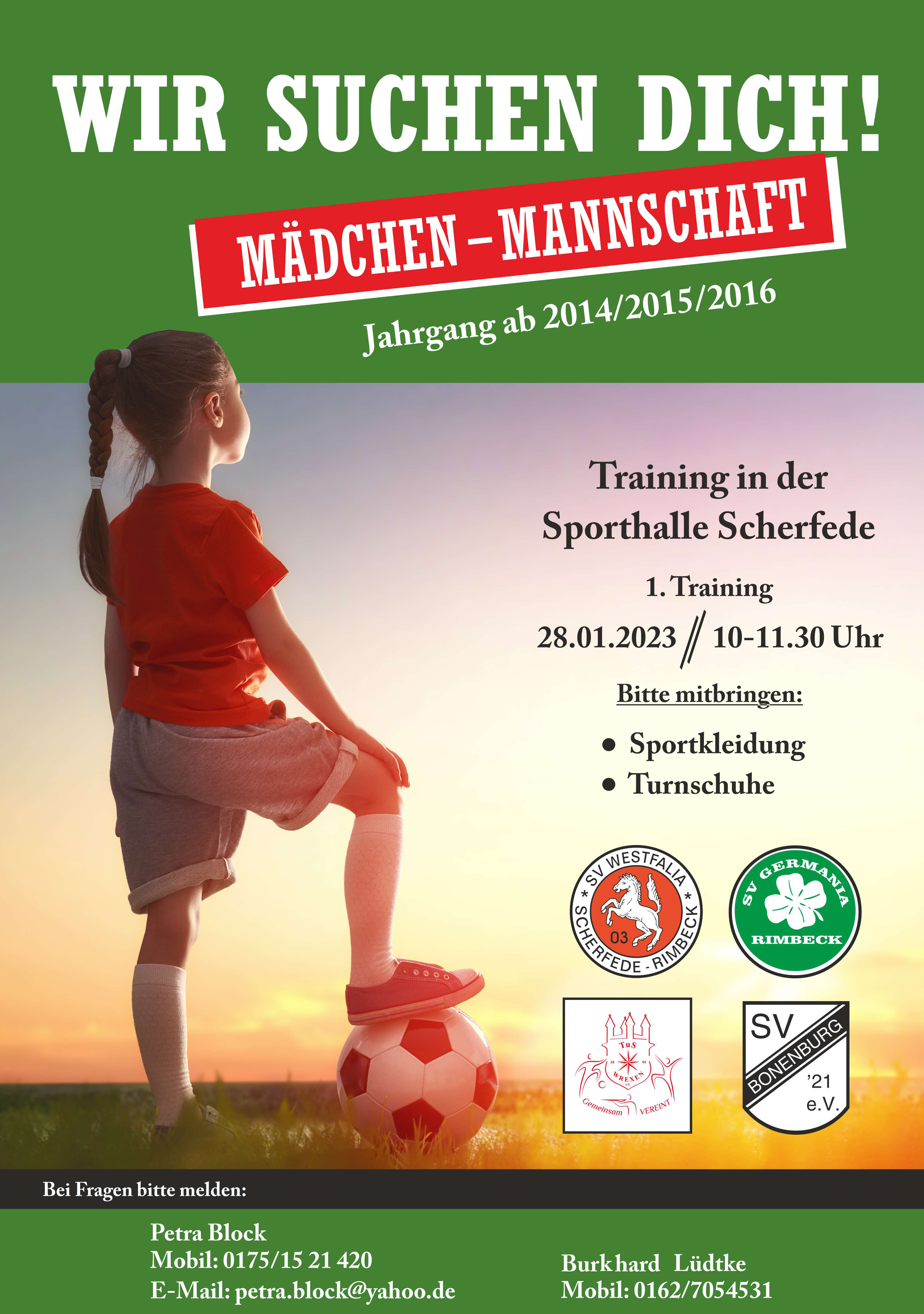 Wir suchen Dich Sportvereine in Kurven